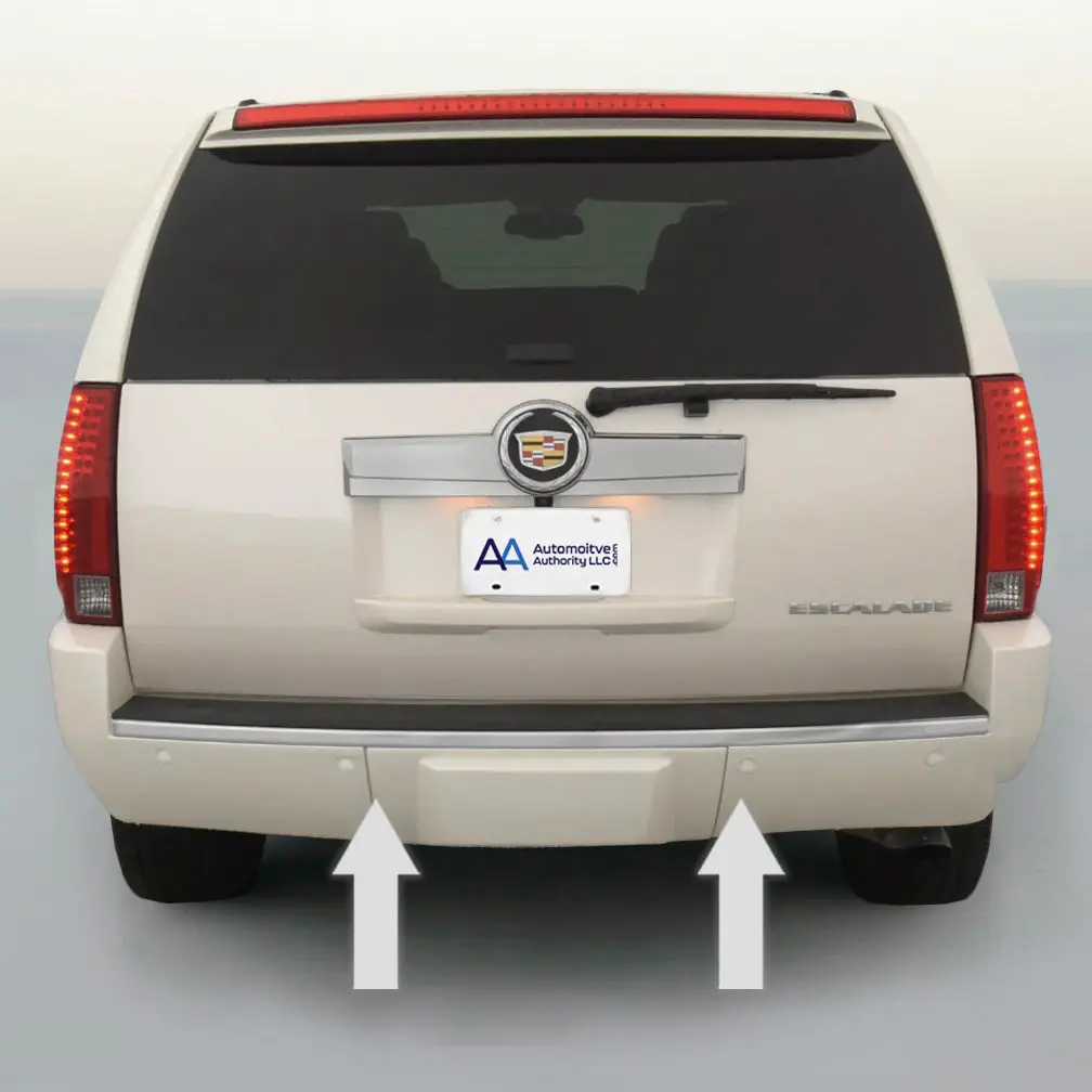 2007-2014 Cadillac Escalade Chrome Rear Bumper Trim Molding 1
