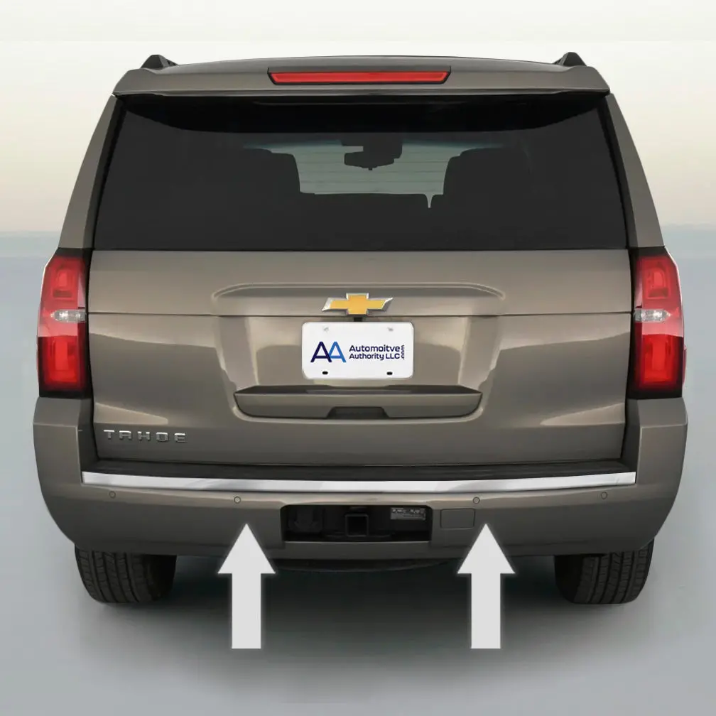 2015-2020 Chevy Tahoe / Suburban Chrome Rear Bumper Trim Molding 1