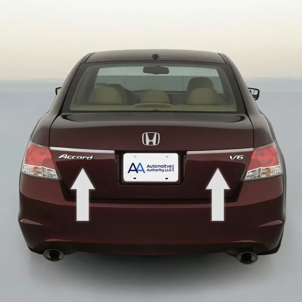 Chrome Rear Trunk Trim Molding Stripe Kit For Honda Accord 1