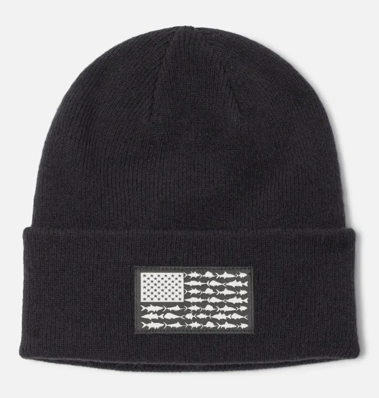 Columbia Pfg Fish Flag Cuffed Beanie 1