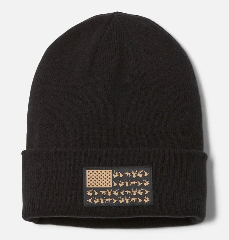 Columbia Pfg Game Flag Cuffed Beanie 1