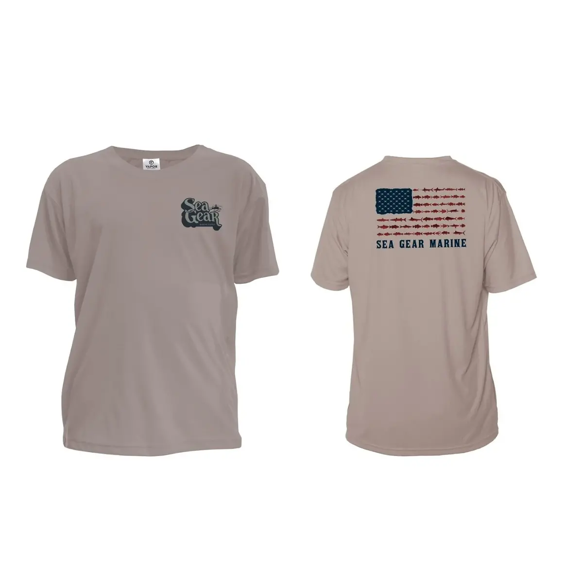Sea Gear - Fish Flag Kids Sunshirt Short Sleeve Upf 50+ 1