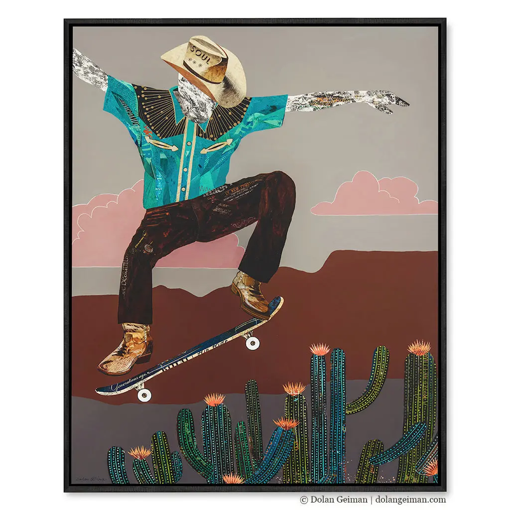 Cactus Rodeo Canvas Print With Float Frame 1