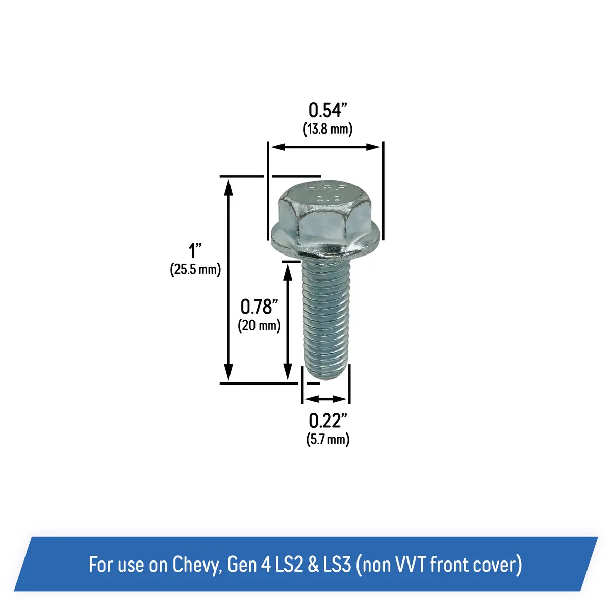 Camshaft Sensor Bolt Kit For Chevy Gm, Ls2 & Ls3 Gen 4 - Non-Vvt Front Cover 2