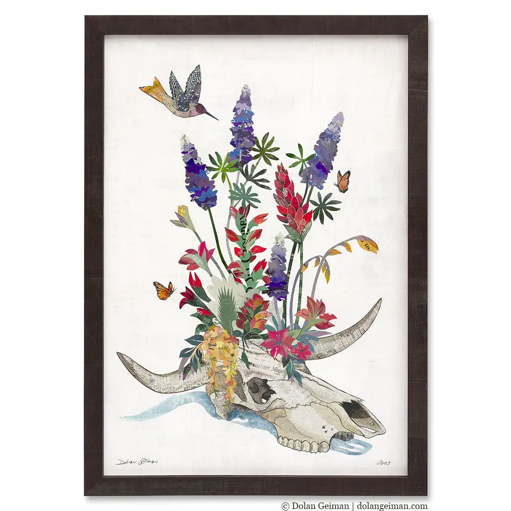 Canyon Bouquet Original Paper Collage 1