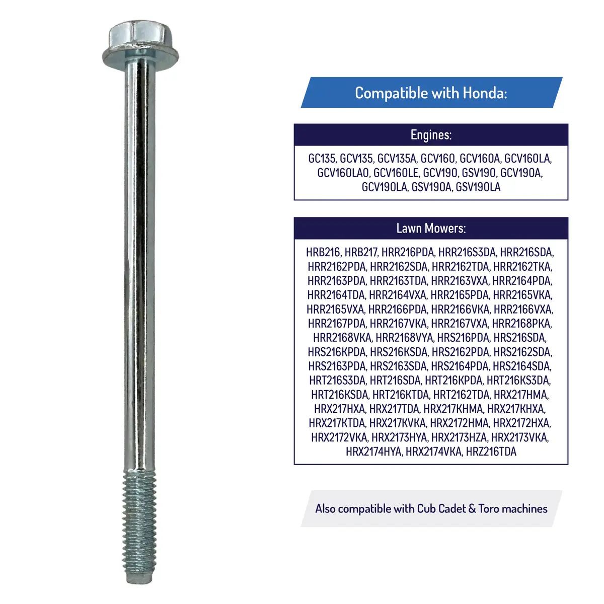 Carburetor Flange Bolt For Honda Lawn Equipment & Engines - 90003-Zm0-010 2
