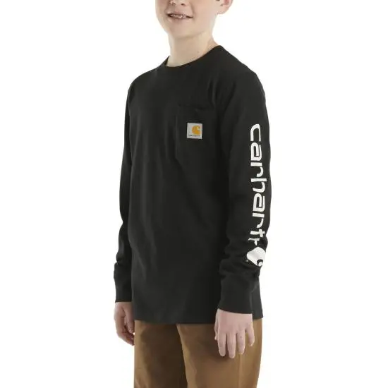 Carhartt Kids' Long-Sleeve Graphic Pocket T-Shirt (CA6596)