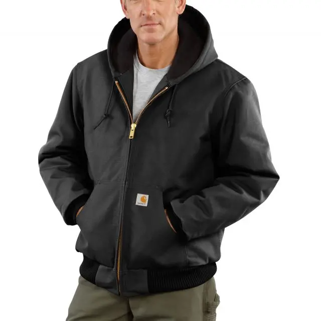 Carhartt J140 Men Quilt Flannel-Lined Duck Active Jacket 1