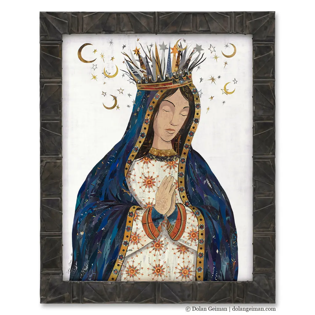 Celestial Queen Original Paper Collage 1