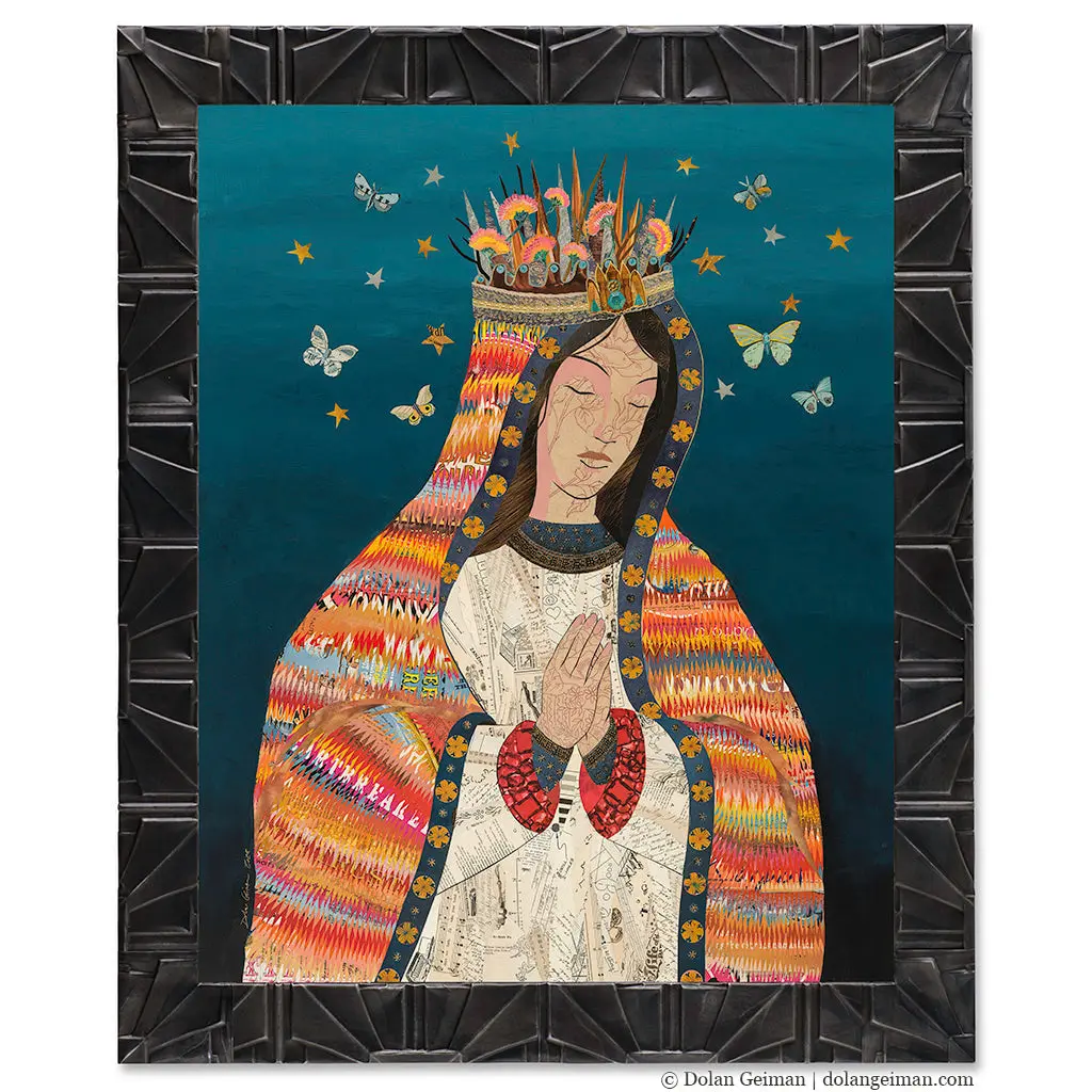 Celestial Queen (Dusk) Original Paper Collage 1