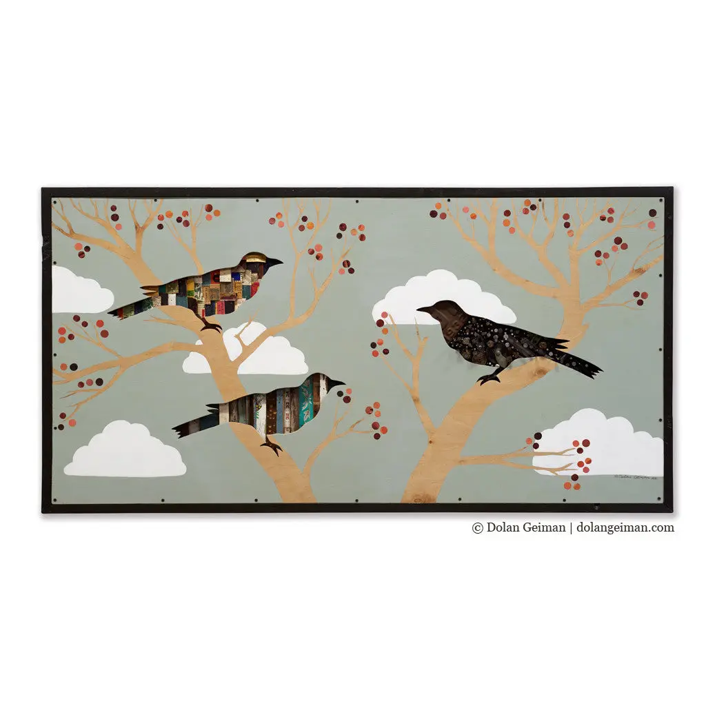 Cherry Tree Original Mixed Media Wall Art 1
