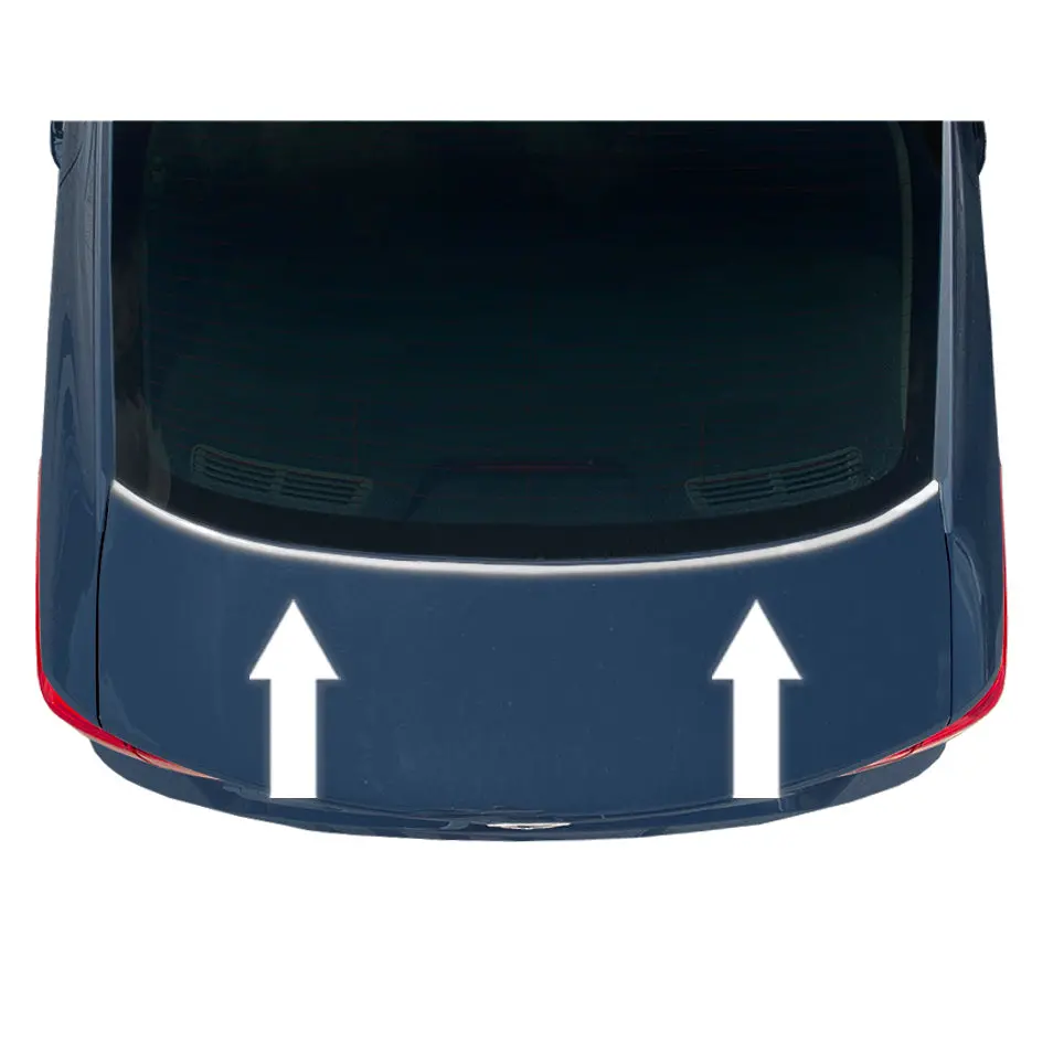 Chrome Rear Trunk Deck Lid Molding Trim Accent Piece 1
