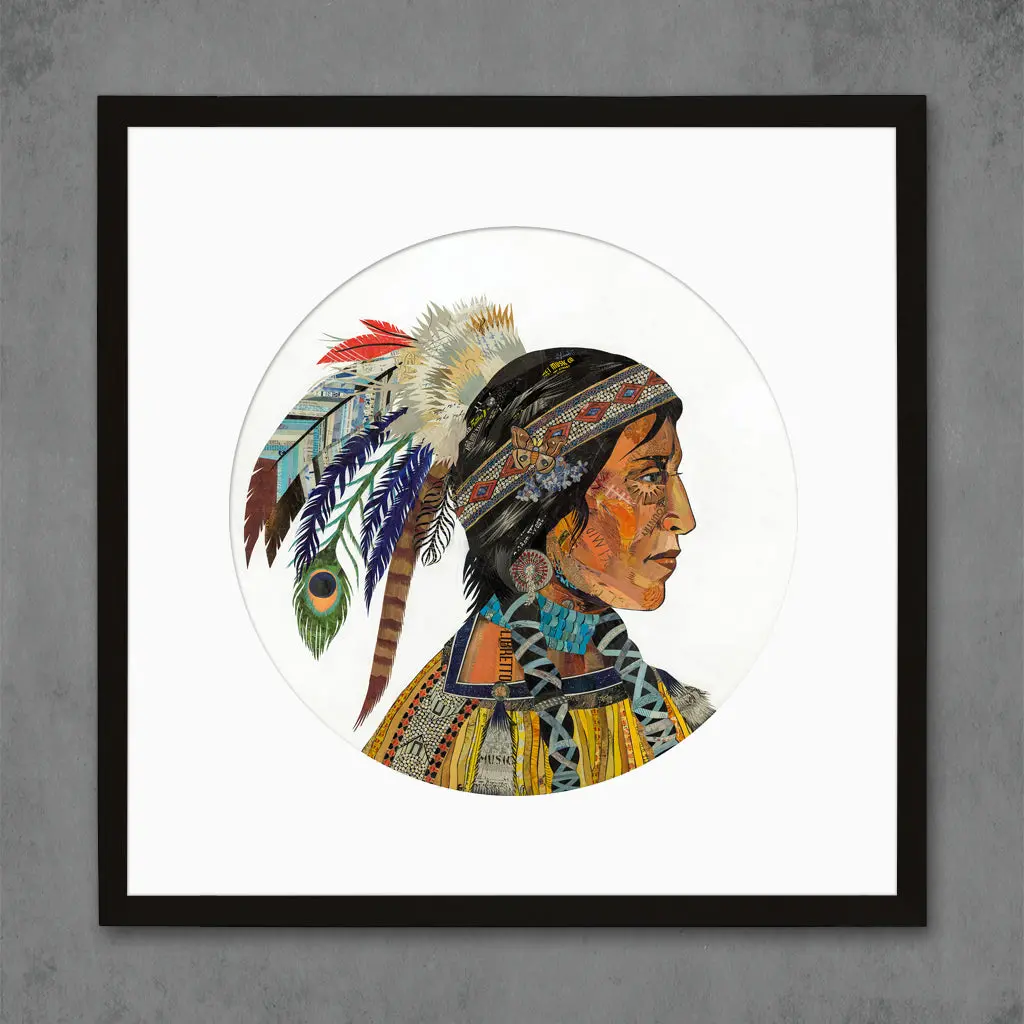 Wisdom And Courage (Chieftess) Limited Edition Paper Print 4