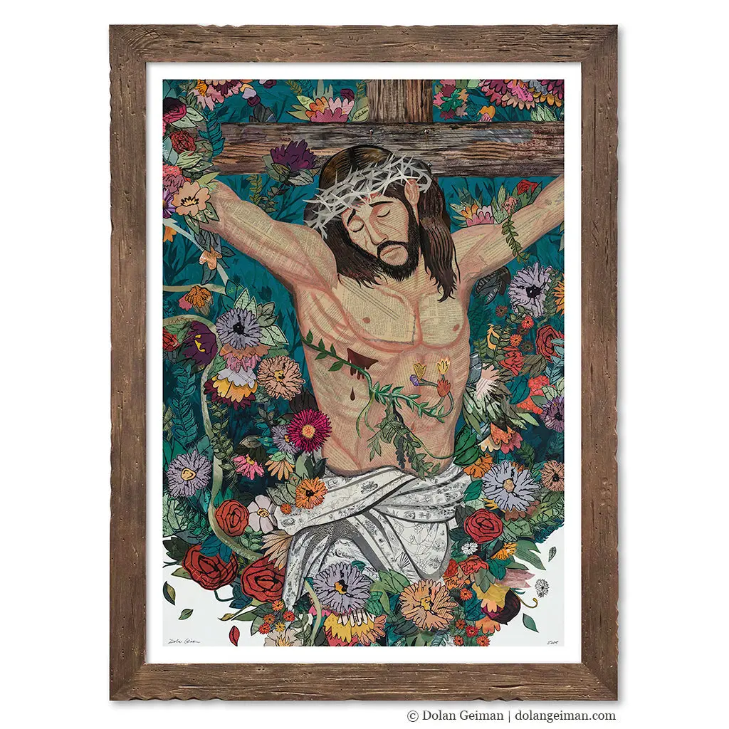 Custom The Crucifixion Of Jesus Original Paper Collage 1