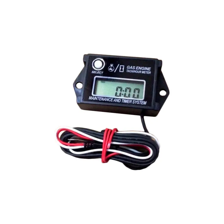 Digital Tachometer / Hour Meter W/ Max Rpm Recall 2 & 4 Stroke Engines 1