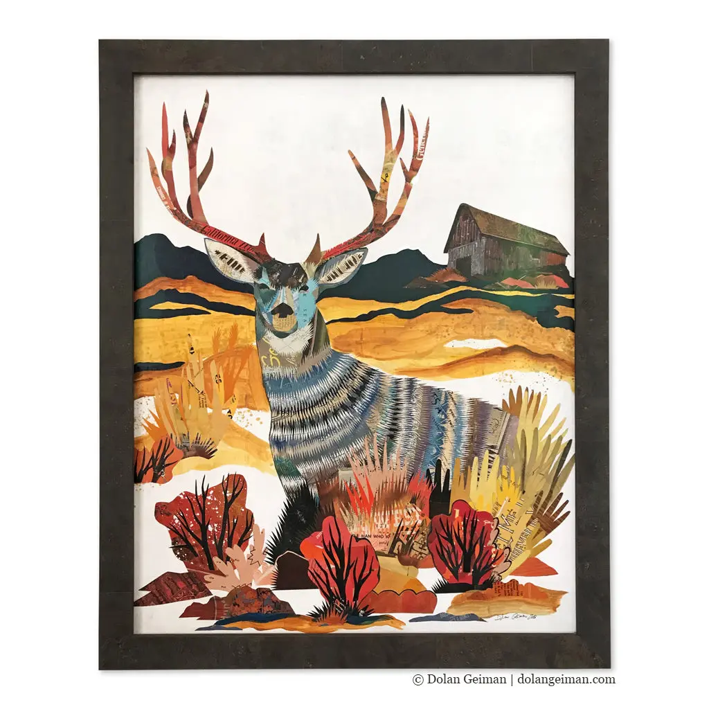 Deer Valley Original Paper Collage 1
