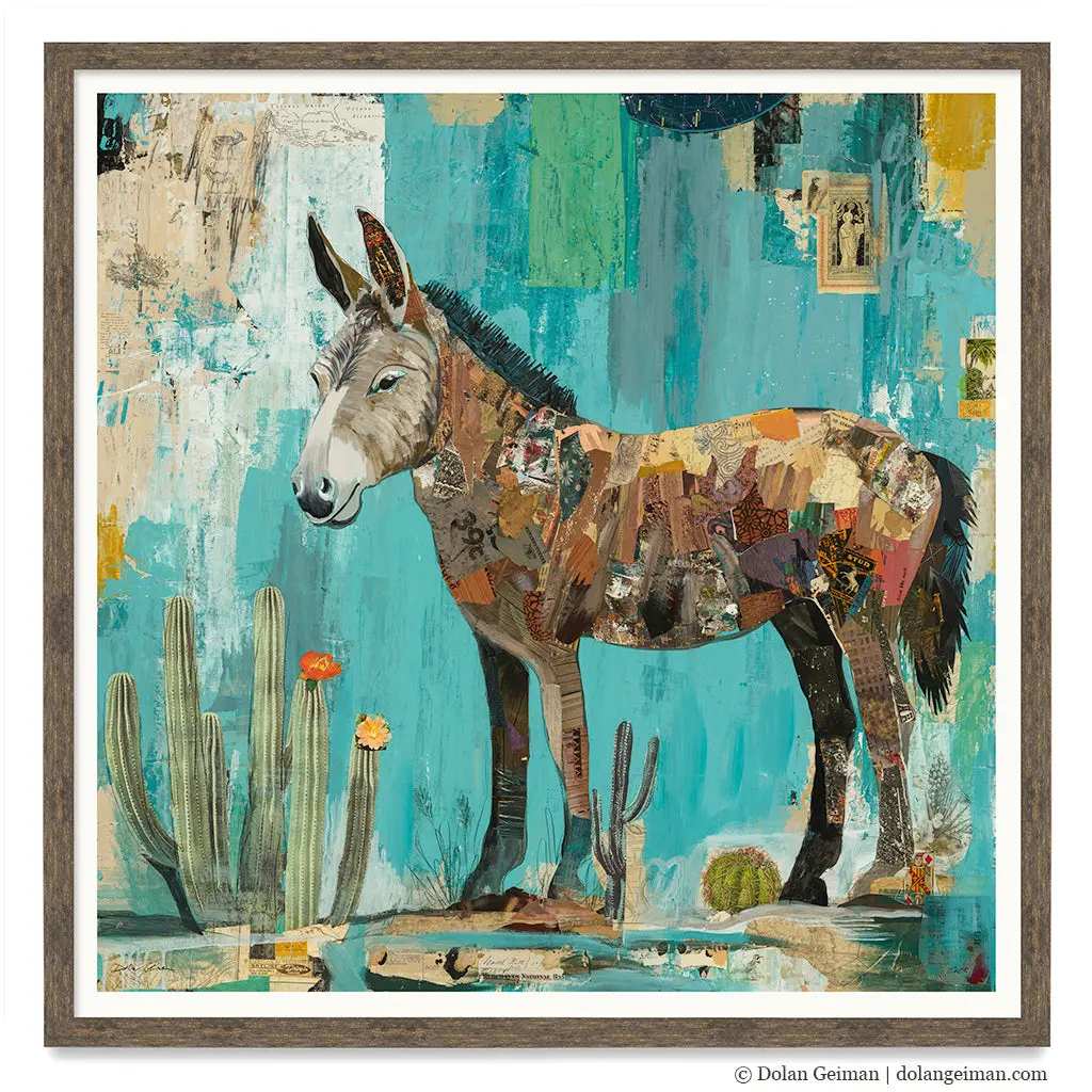 Desert Dweller Original Paper Collage 1