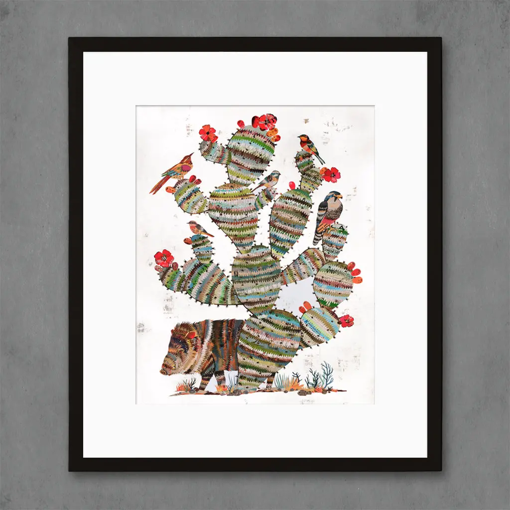 Desert Morning (Javelina) Limited Edition Paper Print 5