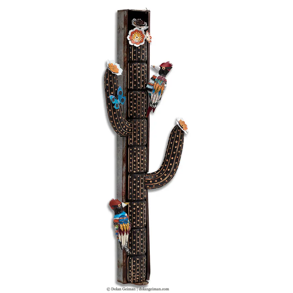 Desert Totem, V Original Metal Wall Sculpture 1