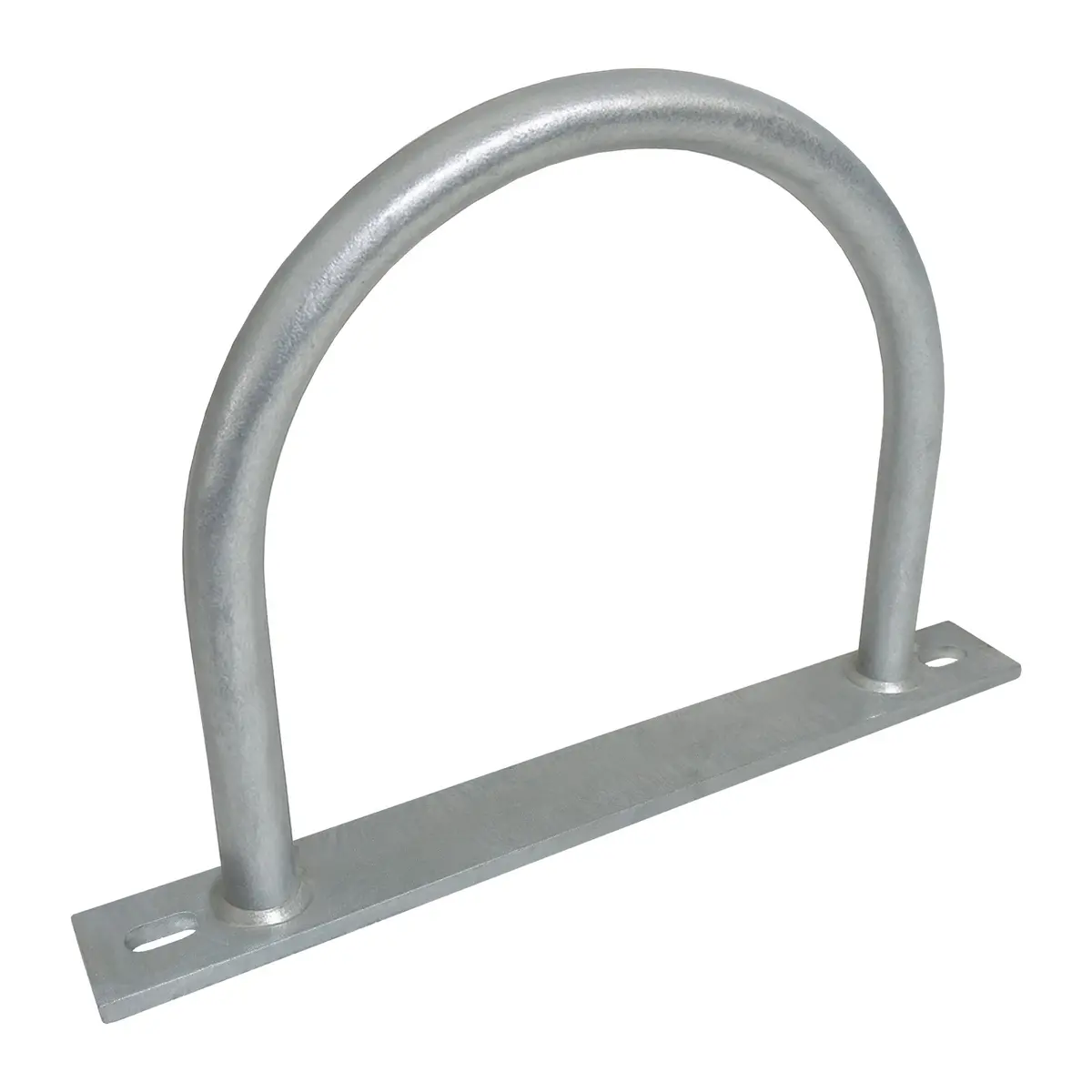 Dock Piling Hoop On Plate - 10" - Hoop Pile Holder - 2" Plate, 3/8" Thick 1