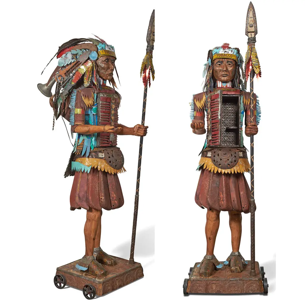 Sentinel 8' Native American Original 3D Sculpture 1
