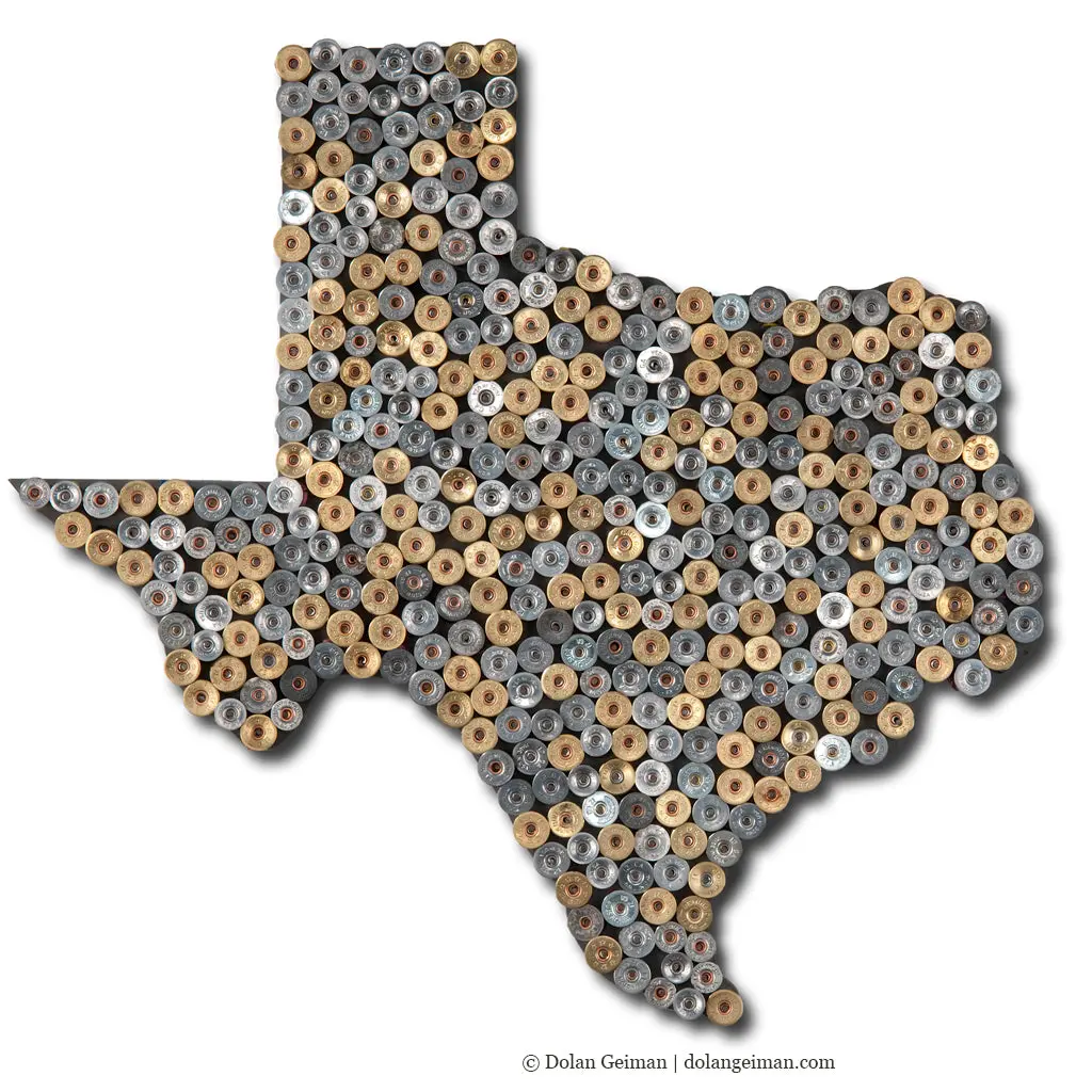 Don't Mess With Texas Original Mixed Media Wall Art 1