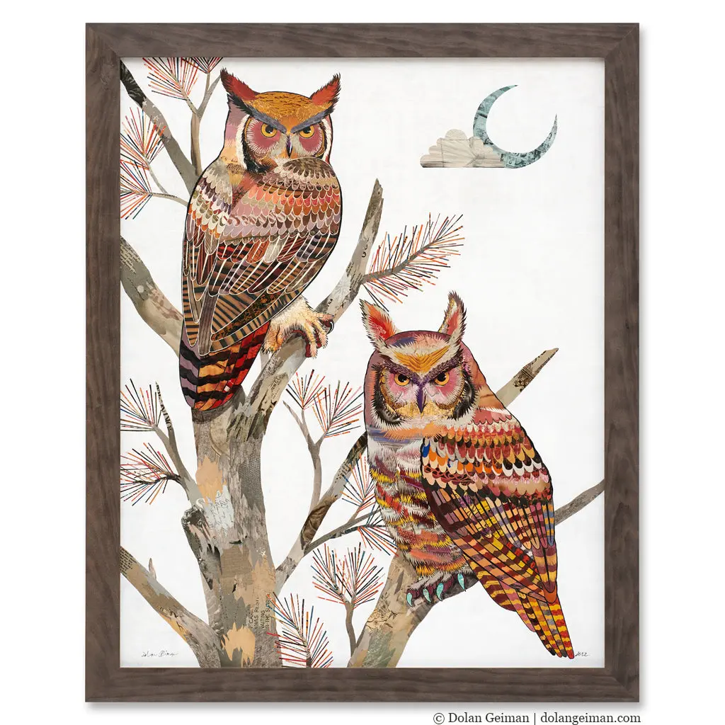 Friends Of The Forest Original Paper Collage 1