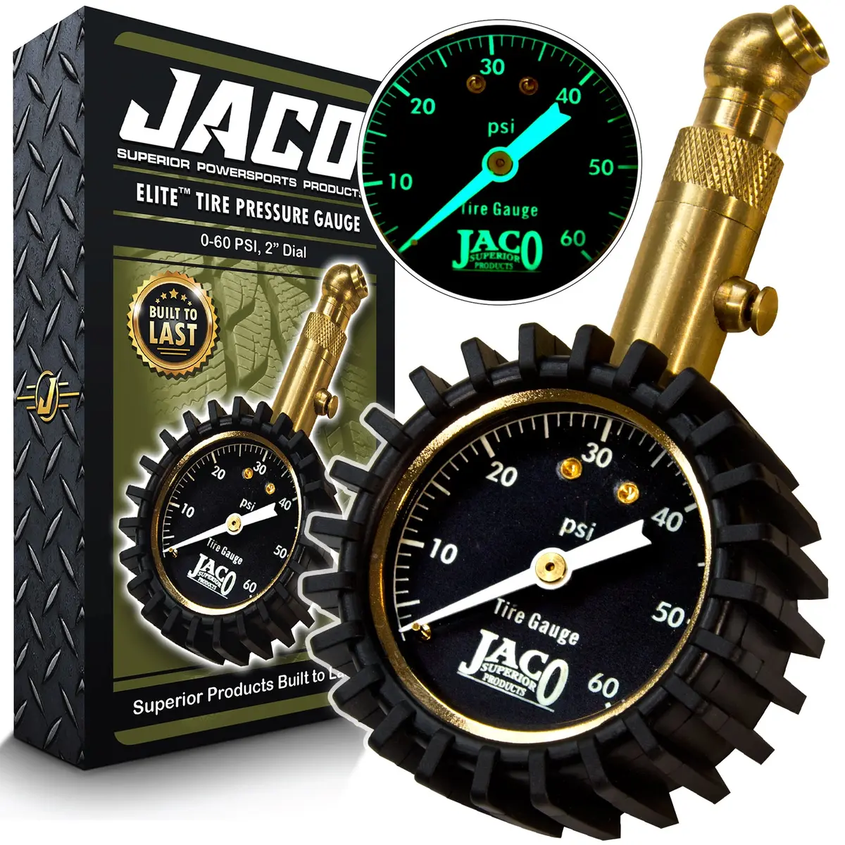 Elite® Tire Pressure Gauge - 60 Psi 1