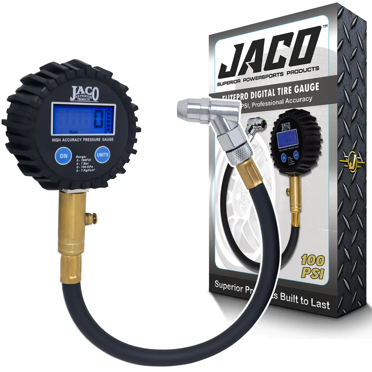 Elitepro™ Digital Tire Pressure Gauge - Professional Accuracy - 100 Psi 1