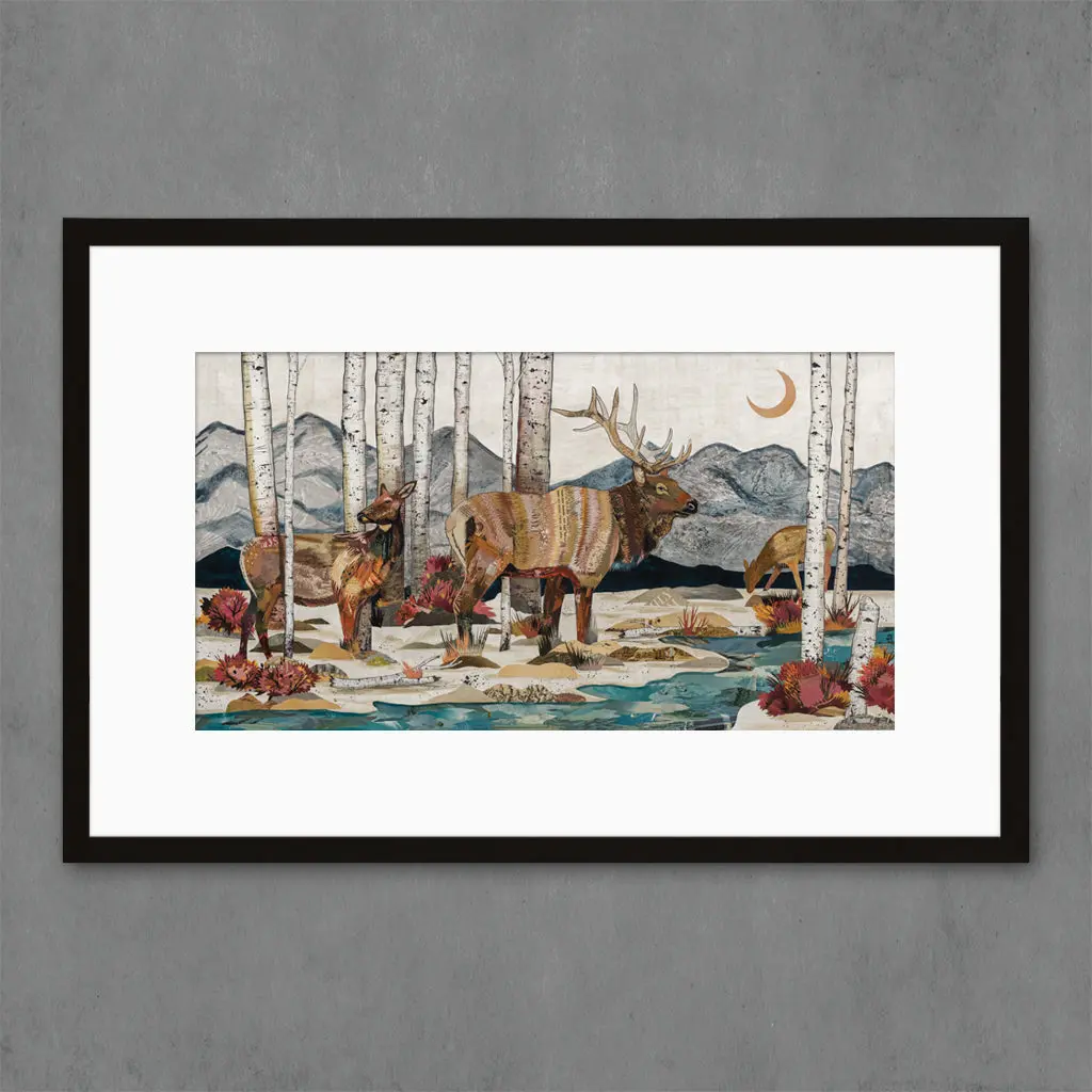 Elk At Hunter Creek Limited Edition Paper Print 4