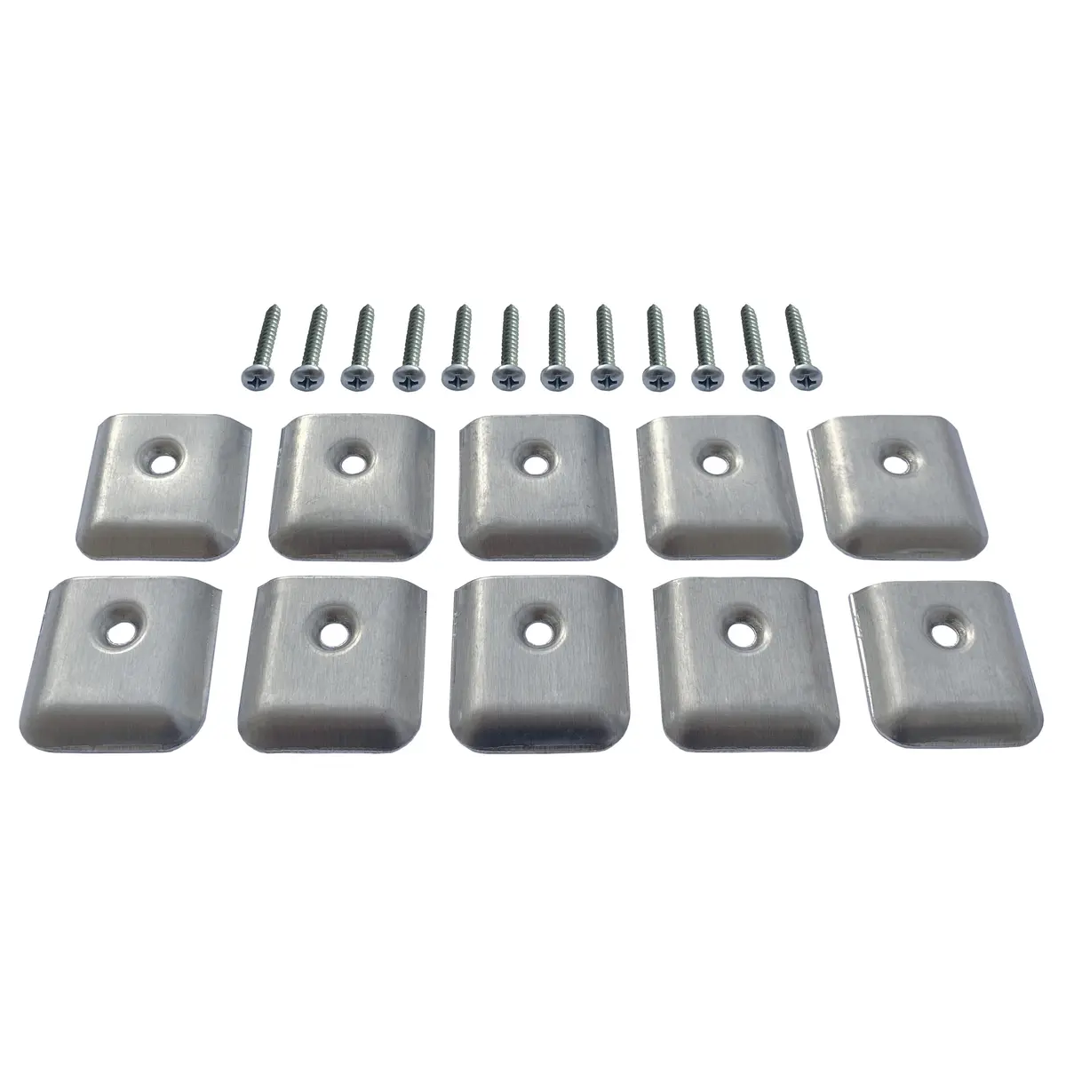 Aluminum Rv Camper Trailer Aluminum Extrusion Flat End Cap For Vinyl Trim Molding 1" With Screws 2