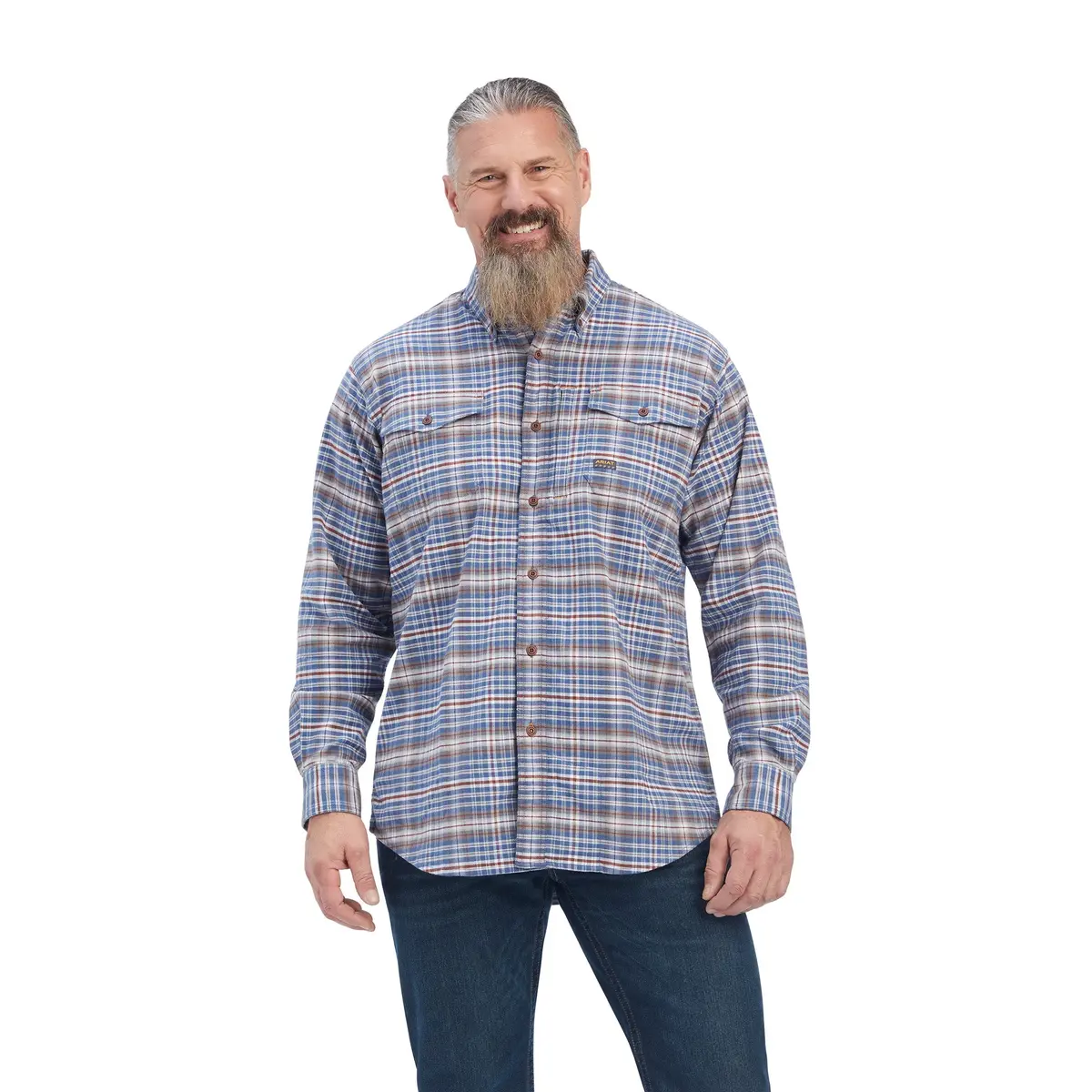 Ariat Men's Rebar Durastretch Flannel Work Shirt