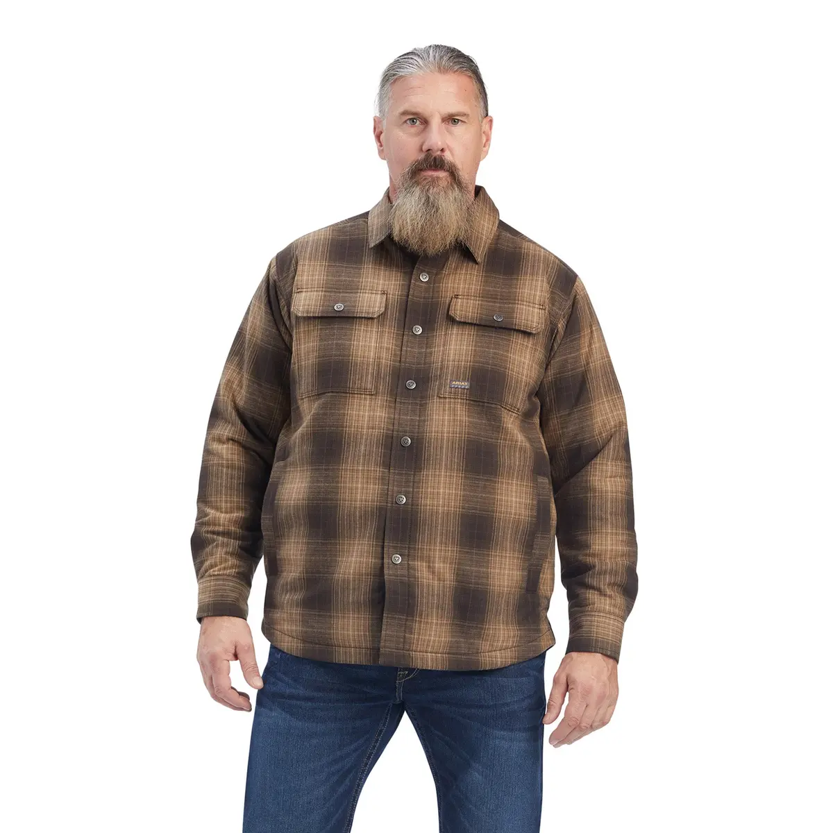 Ariat - Men's Rebar Durastretch Flannel Insulated Shirt Jacket 1