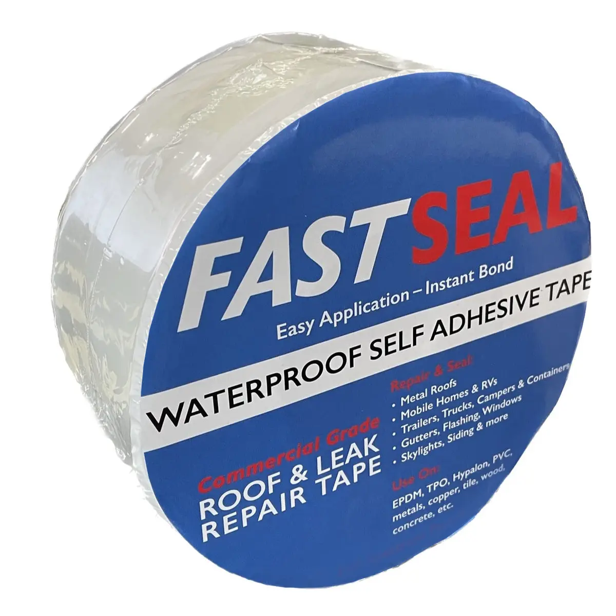 Fastseal Waterproof Roof Leak Repair Tape - White 3" 1