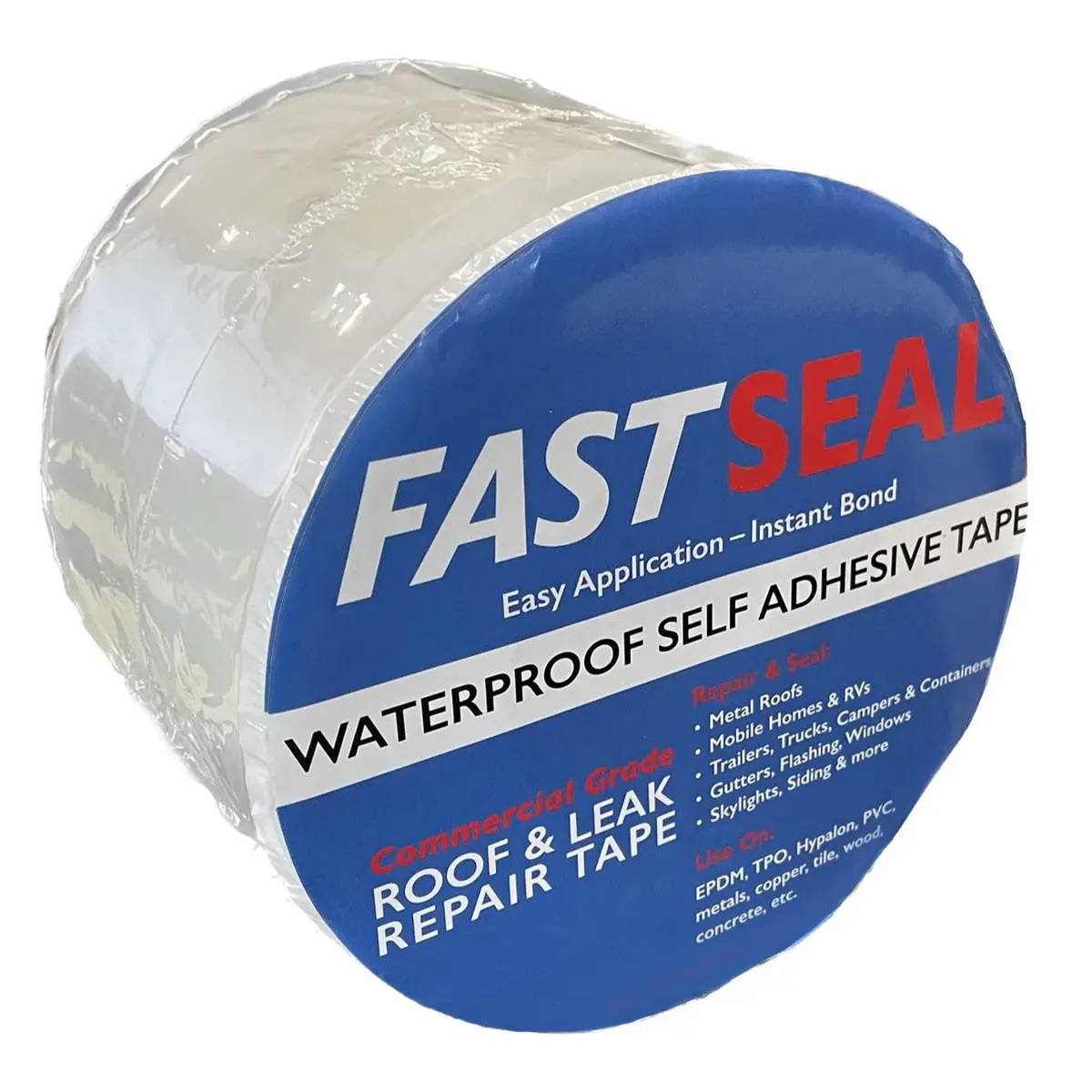 Fastseal Waterproof Roof Leak Repair Tape - White 6" 1