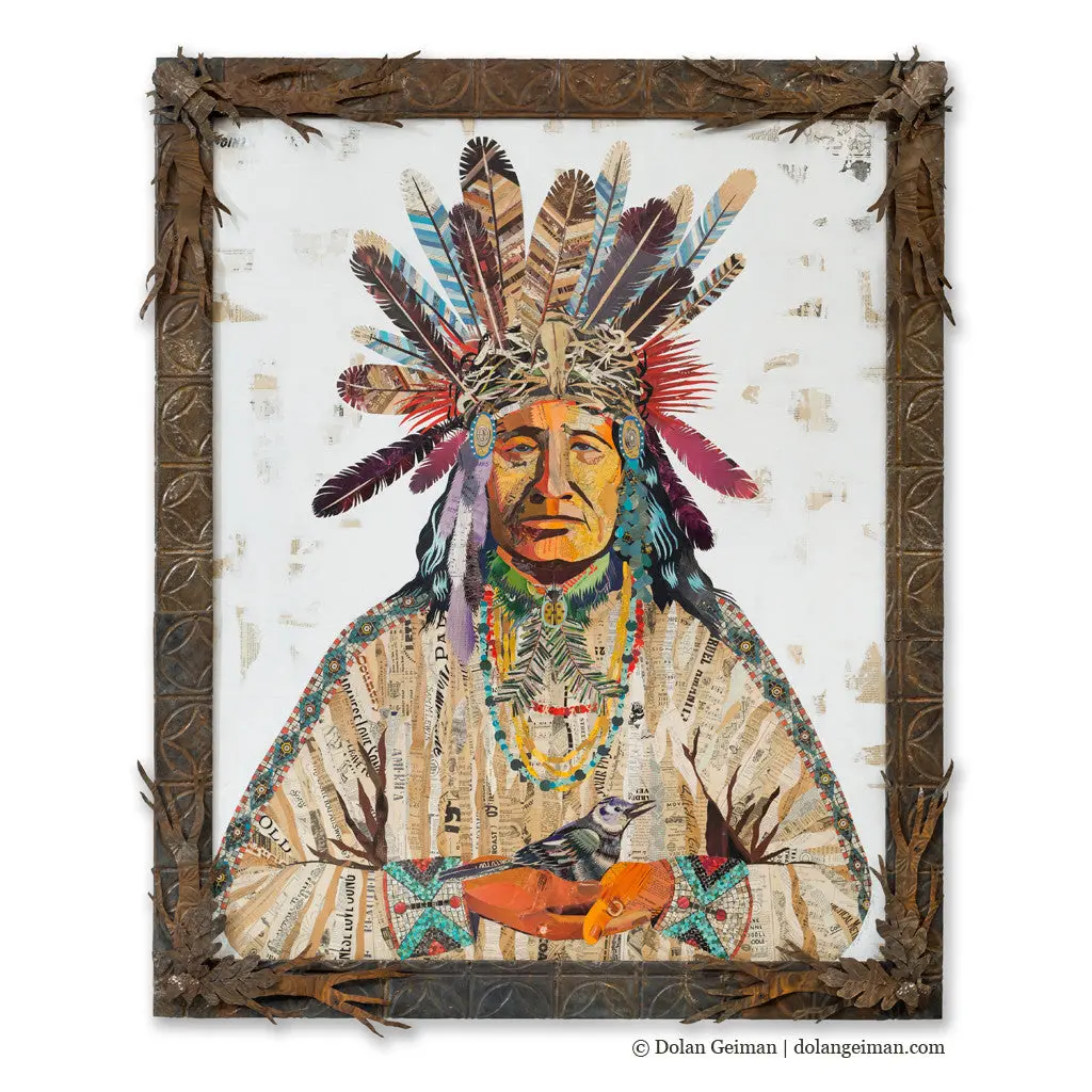 Father Nature Original Paper Collage 1