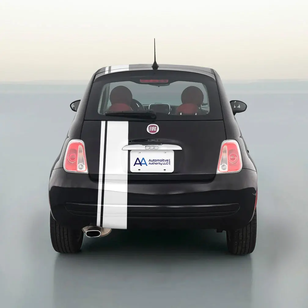 Fiat 500 6" Offset Racing Stripe Kit 2