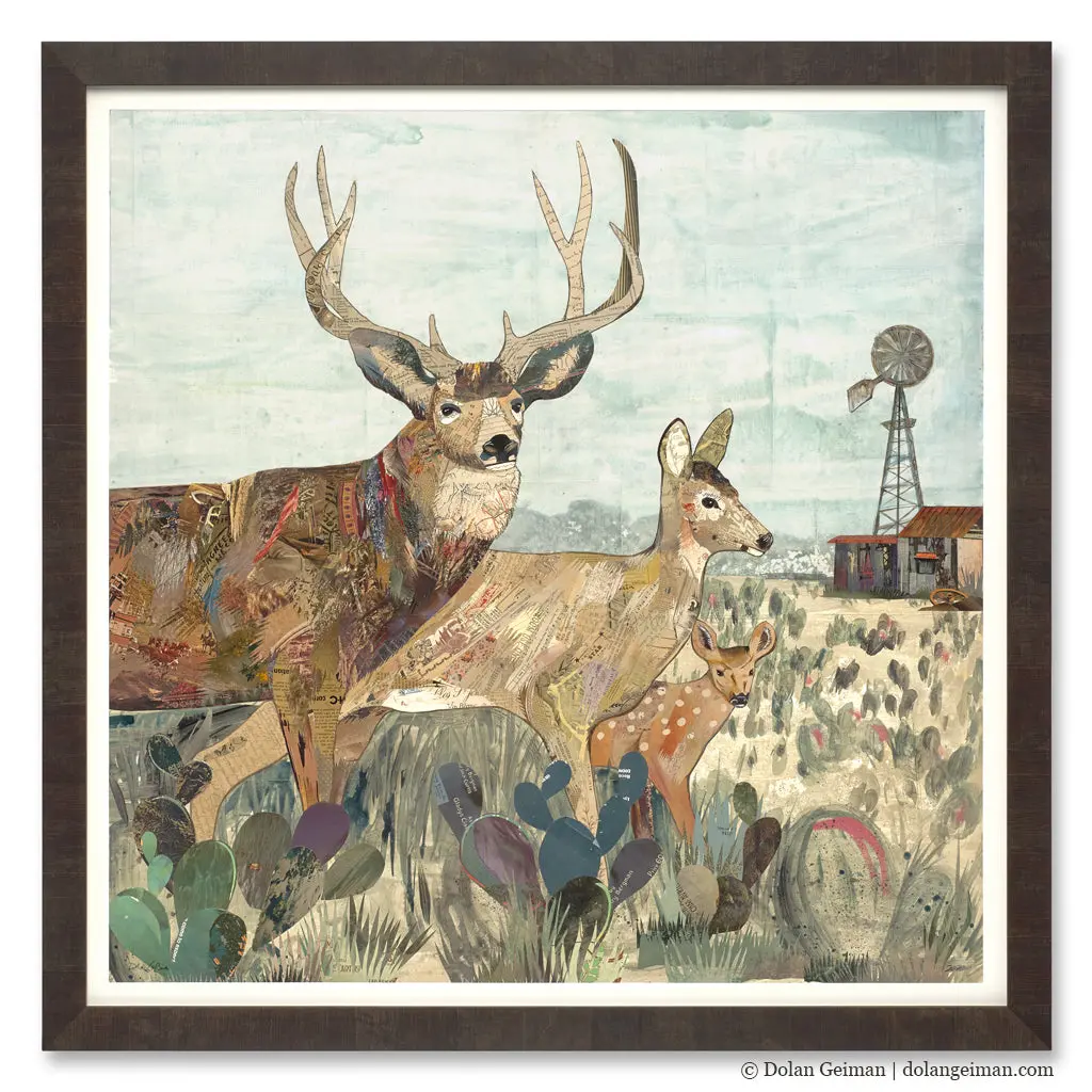 Field & Family Original Paper Collage 1