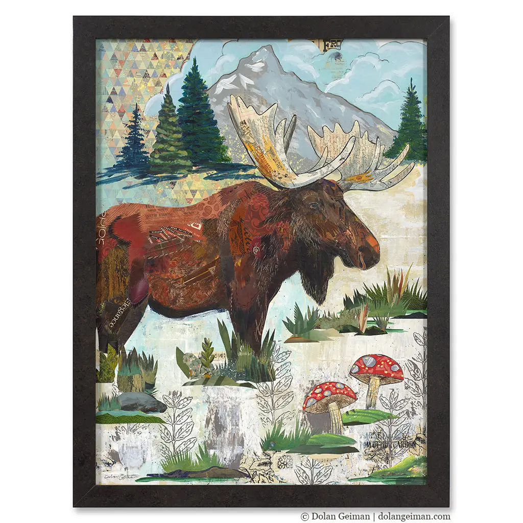 Grand Lake Sketchbook Original Paper Collage 1