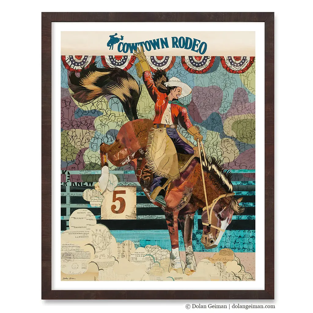 First Rodeo Original Paper Collage 1