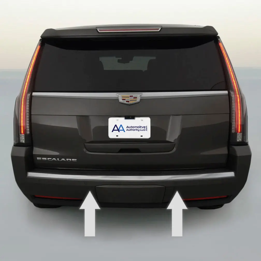 2015-2020 Cadillac Escalade Chrome Rear Bumper Trim Molding 1