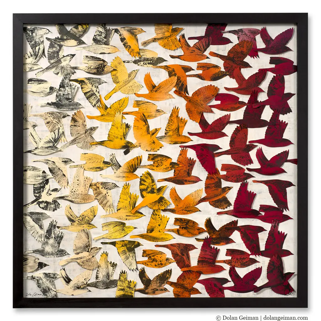 Flight Hiccup Original Mixed Media Wall Art 1