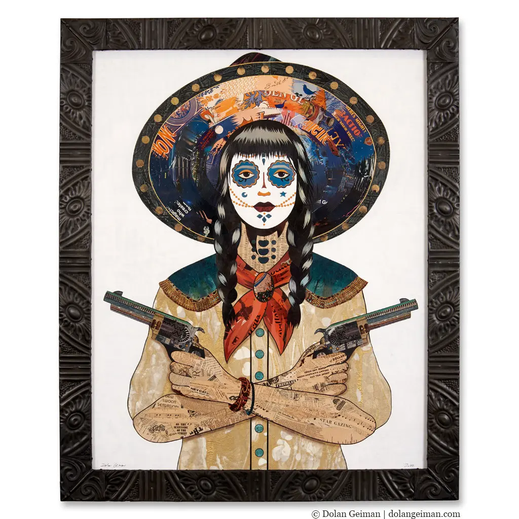 Fool's Gold (Large) Original Paper Collage 1