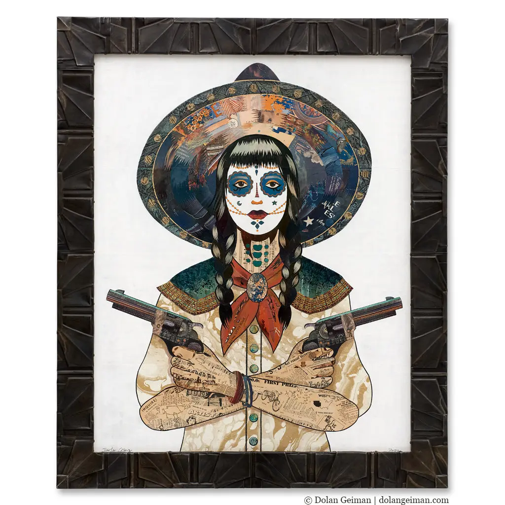 Fool's Gold Original Paper Collage 1