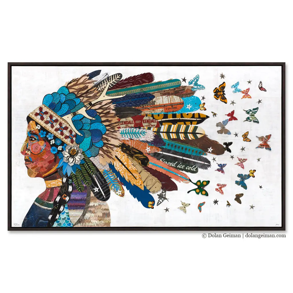 Forget Me Not (Framed) Original Metal Wall Sculpture 1