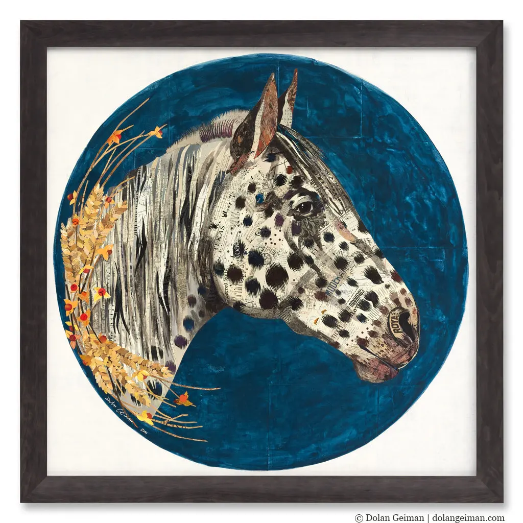 Freckles Original Paper Collage 1