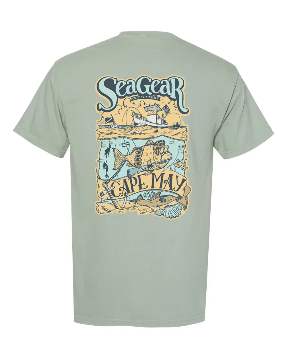 Sea Gear - Grumpy Fish Heavy Weight Short Sleeve 1
