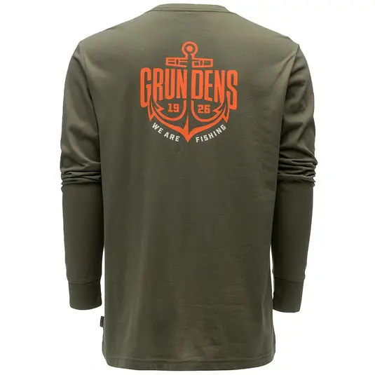 Grundens Logo Anchor Long Sleeve T-Shirt 1