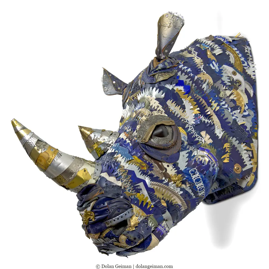 Custom Rhino Original Faux Taxidermy 1