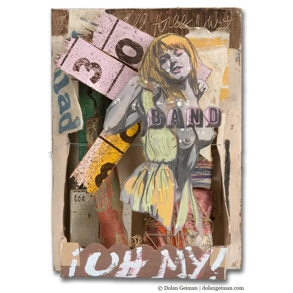 Goodbye, So Long, Oh My! Original Paper Collage 1